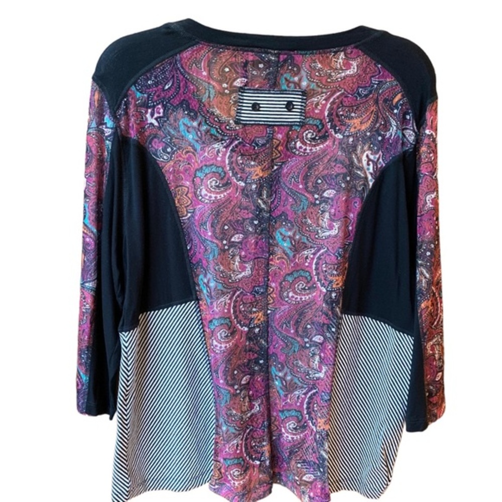 Multiples Patchwork Zip-Up Top Pl - image 6